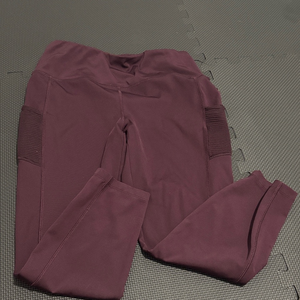 CALIA by Carrie Underwood Burgundy Leggings